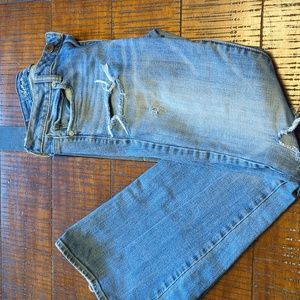 American eagle stretch bell bottom jeans